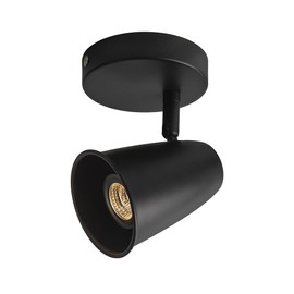 Aisilan Ceiling Spotlight Swivelling 1 Flame Wall Spotlight Black Vintage Ceiling Spotlight for Living Room Bedroom Kitchen with GU10 LED Bulb