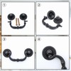 Savagrow 6pcs Vintage Drop-Down Bail Pull Handles 2.5" Hole Spacing