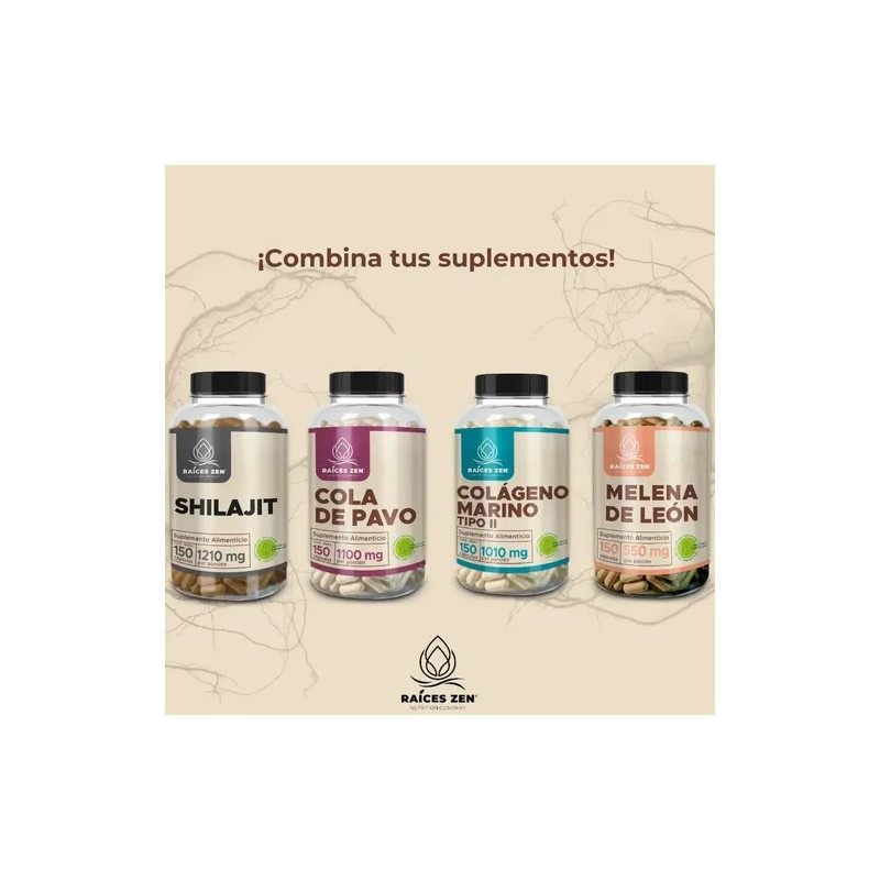 Glicinato Magnesio Raíces Zen Hombres Mujeres 120 Cápsulas