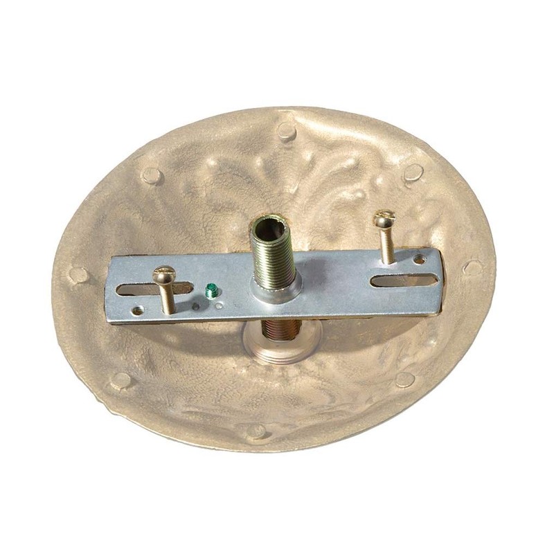 B&P Lamp® Screw Collar Canopy Set (Cast Satin Nickel)