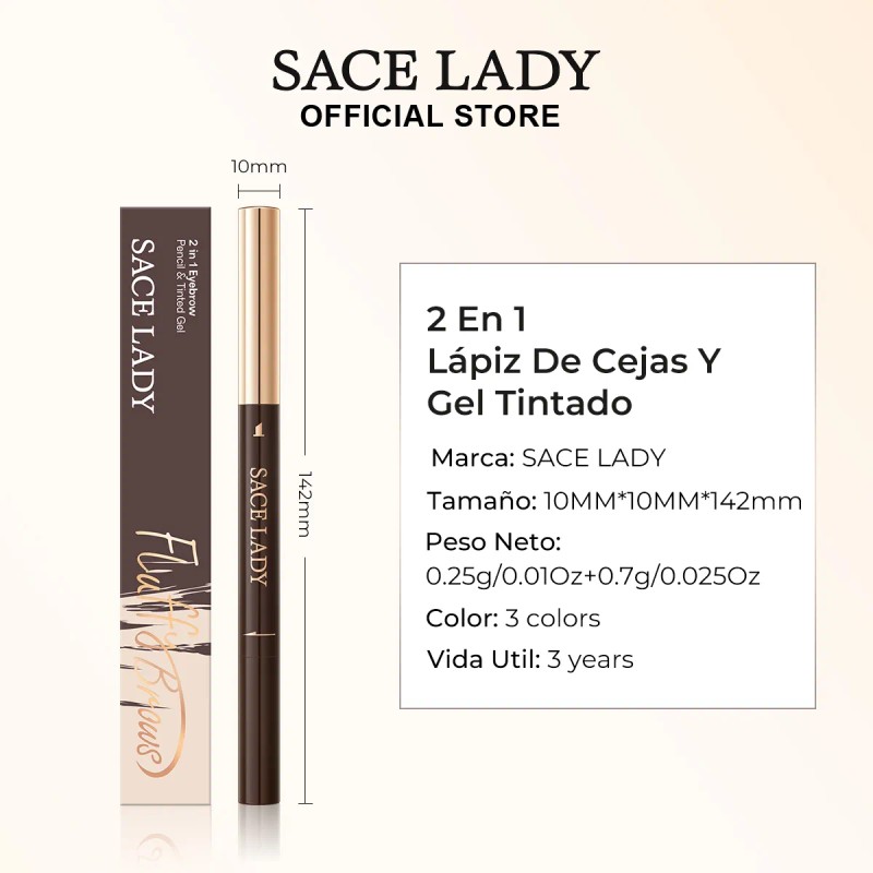 Sace Lady Lápiz Y Gel De Cejas 2 En 1