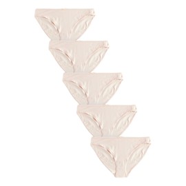 NEXT Pack of 5 High Leg Briefs, Pastel Rose Nude, 40