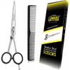 LUMAZU Hairdressing Scissors for Professional Hairdressers Barbers Stainless Steel Hair Cutting Scissors Thinning Scissors for Salon Barbers (Sliver (6"))