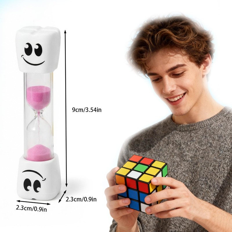 shuielai 4PCS Timer Assorted Colors, Smile Pattern Plastic Unbreakable Hour