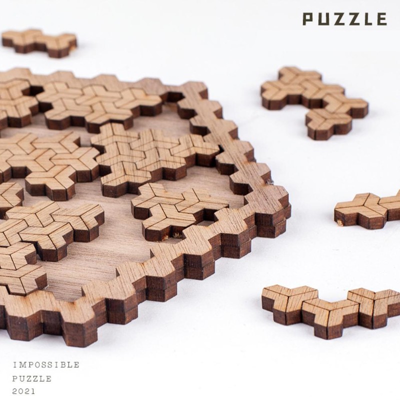 Irregular Decompression Puzzle Wooden Toys Wooden Jigsaw Puzzle Gift for