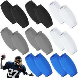 Liliful 16 Pcs Football Chin Strap Cover Football Helmet Chin Pad Cover Compatible With Virtually All Football Helmets (White,Black,Gray,Royal Blue)