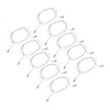 10Pcs 2pin Hearing Aid Cable High Temperature Resistance PVC Reliable