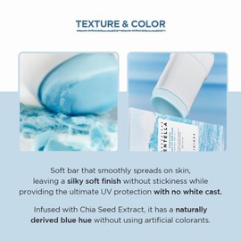 SKIN1004 Madagascar Centella Hyalu-Cica Silky-Fit Sun Stick – SPF50+ PA++++ – Feuchtigkeitsspendender Sonnenstift ohne weiße Rückstände, 7 g (7g)