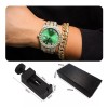Generic Reloj De Pulsera Unisex Estilo Hip Hop Con Diamantes