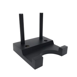 Wanizo Wooden Dish Stand, [Modified] Black SS (for 3.9 - 5.9 inches (10 - 15 cm) Plates, Picture Plates, Wall Clocks, Photo Portraits, Book Stand, Furniture, Paintings, Ceramics, Decorative Plates,