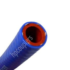 FlexFab - 1" ID x 1 ft (Sold Per Foot) 5526 Blue Silicone Heater Hose 25mm 350F Radiator Coolant P/N 5526-100