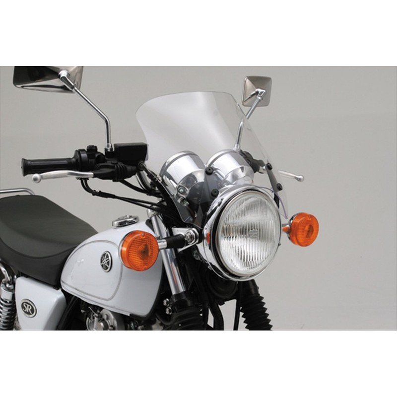 デイトナ(Daytona) バイク用 スクリーン SR400FI(10-21) SR400/500(78-08)専用 エアロバイザー/ブラストバリアー 車種専用ステー 29881