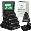 800 Counts 4 Gallon Trash Bag Drawstring Small Trash Bags,