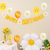 iNINGER 12 Inch Sun First Birthday Party Balloons Boho Rainbow