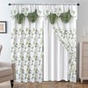Petrichor Embroidered Sheer Curtain 2 Panels Set - Luxury Window