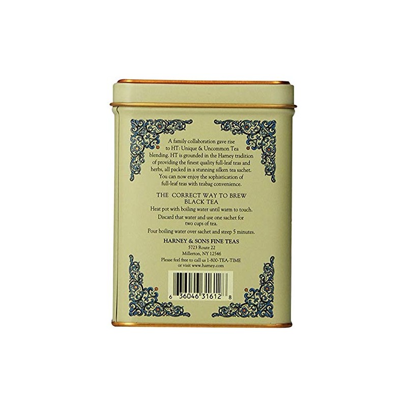 Harney & Son's Vanilla Comoro Tea Tin 20 Sachets (1.4