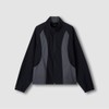 JAJU [JAJU] Women's Crisp Color-Blocked Jumper_Black