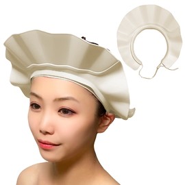 C_himawari Shampoo Hat, Bath Goods, For Babies, Adults, Children, Nursing Care, Kids (White)