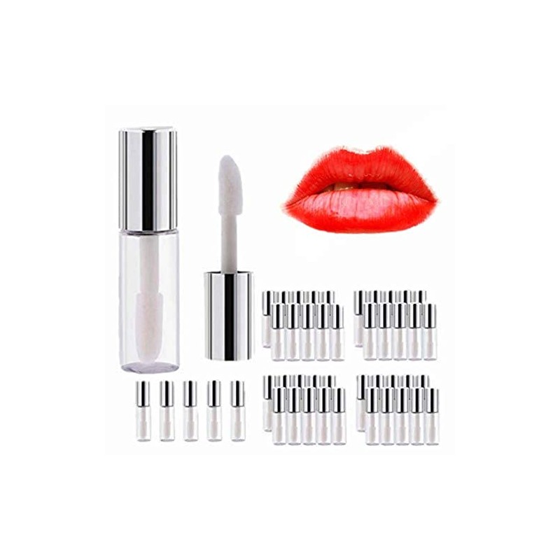 Yosoo 45pcs Plata Transparente 1,2 ml Tubos Vacío de Plástico