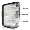 G-PLUS Tail Lights w/Bulbs Fit Chevy Silverado 1500 2014-2018/Fit Silverado