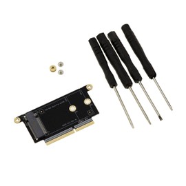 KALEA INFORMATIQUE Adapter M2 NGFF NVMe M Key to Replace SSD 22+34 Points of MacBook Pro A1708 2016 or 2017 with Tools