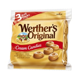 Werther's Original Cream Candies Rolls Multipack, 3PK, 150 g