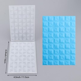 Briartw - Carpeta de relieve 3D para hacer tarjetas, añadiendo detalles texturizados a la artesanía de papel, placa de textura transparente de 6.3 x 4.5 pulgadas, perfecta para cartulina pesada (≥250