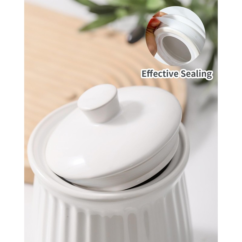 Hasense Kitchen Storage Containers, 35 oz Kitchen Canister with Airtight