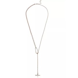 French connection new Bohemian rose gold ring & chain linear necklace retail $38