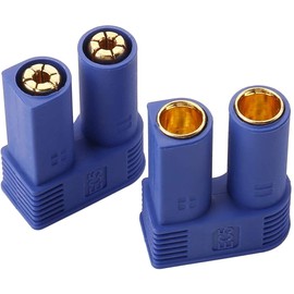 LINSYRC 10Sets EC5 Battery Connector Adapter Gold-Plated 5MM Banana Plug Bullet Male Female Connector for RC ESC Lipo Battery