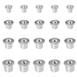 JJHXSM 20PCS Panel Furniture Positioning Woodworker Round Dowel Points Round Pin DIY Locator (1/4 5/16 3/8 1/2 inch) Apply to Integrated Cabinet Closet Wooden Furniture