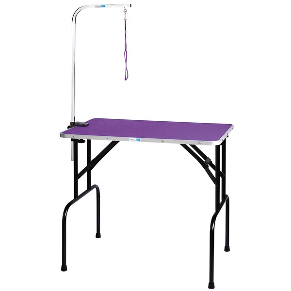 Master Equipment Grooming Table w/36In Grooming Arm, 36x24In Purple