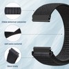 HAYONLIY Nylon Sport Loop Bands Compatible for 22mm universal model,