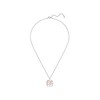 Glanzstücke München Women's Necklace 925 Sterling Silver Rhodium-Plated / Rose