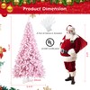 DORTALA Pre-lit Christmas Tree, 7.5FT Snow Flocked Artificial Xmas Tree