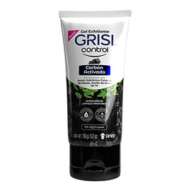 Gel Exfoliante Facial Grisi Control Carbón Activado 150 g - Para Piel Mixta a Grasa con Acné, Barros, Espinillas, Puntos Negros o Imperfecciones, Ayuda a Destapar Poros y Reducir Células Muertas