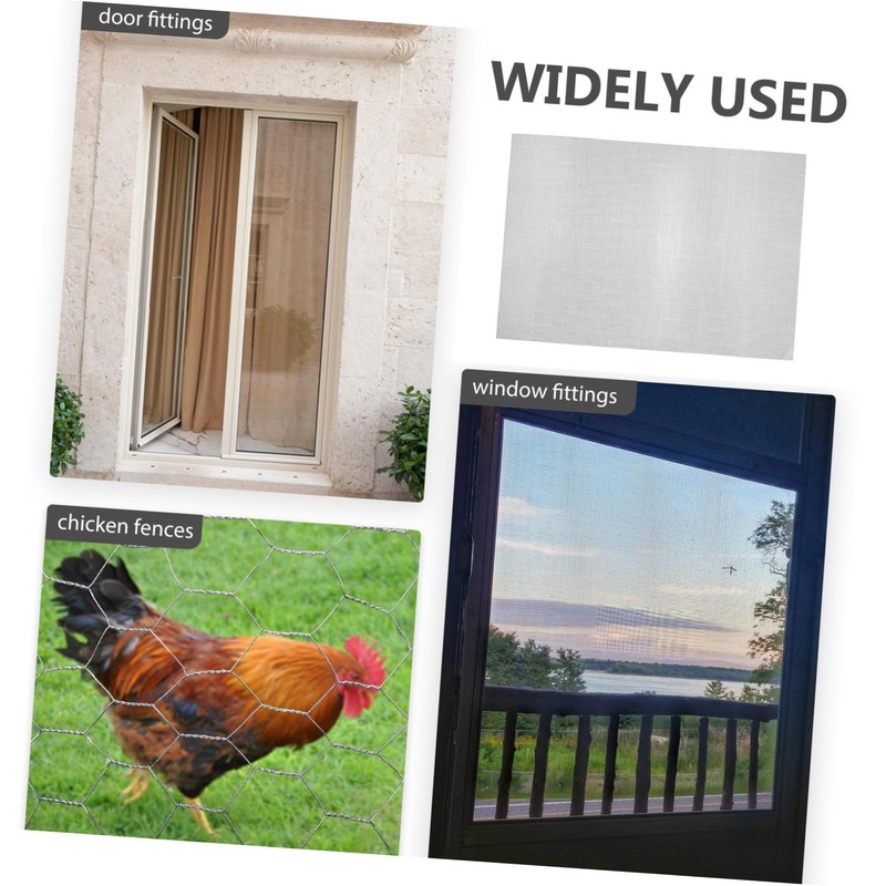 Operitacx 6Pcs Stainless Steel Wire Mesh Garden Barrier Netting Rust