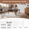 Pintuson 4 Pack White Table Leg Extenders - 3 Levels