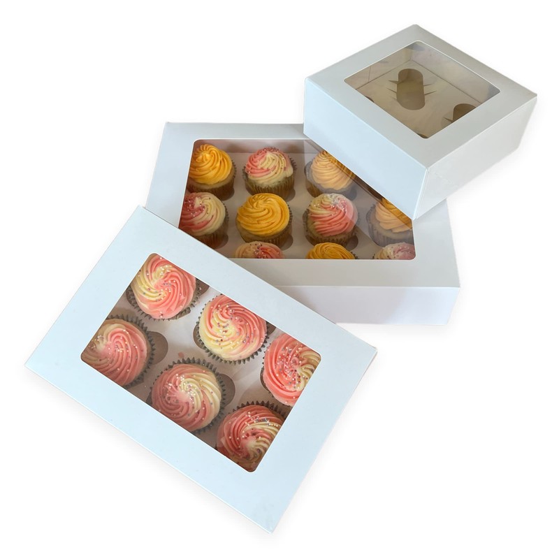 Bake Pro | 10 x Premium 4 Cupcake Box |