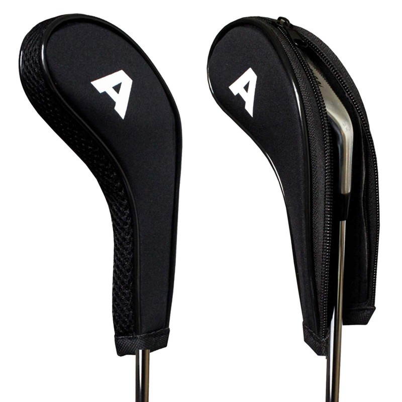 Andux Count Printed Golf Iron Covers with Zipper Long Neck