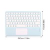 Touch Wireless Keyboard Round Keycaps Ergonomic Design Ultra Thin Smart