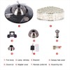 Crystal Chandelier Fan with Light, 42" Modern Fandelier Ceiling Fan