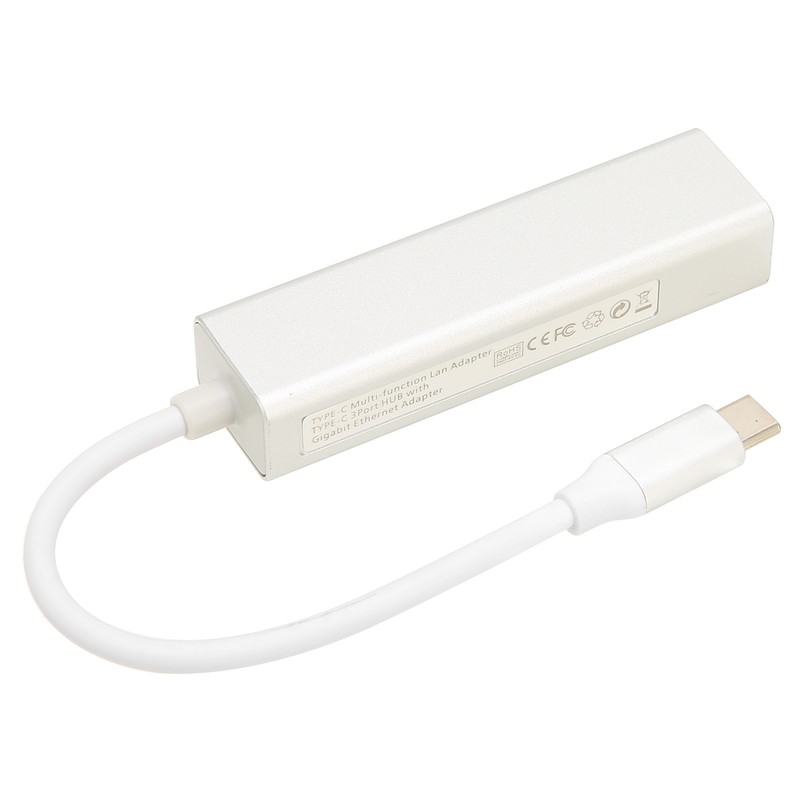USB C to Ethernet Adapter RJ45 3 USB3.0 Ports High