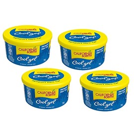 California Scents Cool Gel - The Best Car Air Freshener with Cool Gel Technology - Long-Lasting Odor Eliminator and Auto Air Freshener for Cars (Newport New Car, 4 Packs)