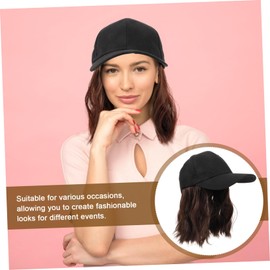Beavorty Gorro de peluca para mujeres con pelo pequeño y rizado. pelucas para mujer sombrero de peluca para mujer peluca con sombrero pelucas de gorra para mujer sombrero de mujer chinos