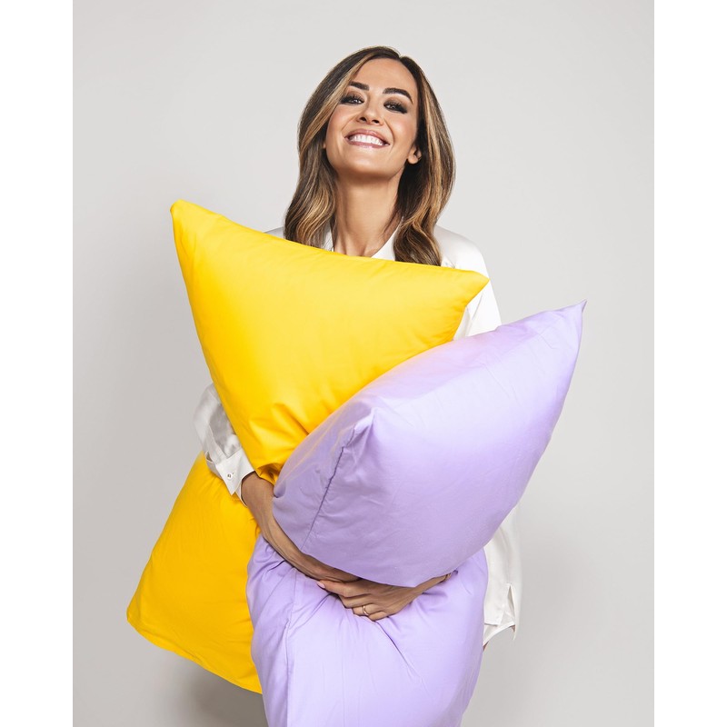 Zer0bed, Pair of Pillowcases in Cotton, 52 x 80 cm,