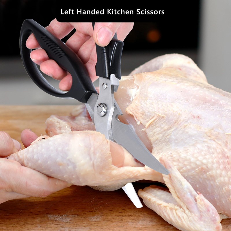 Left Handed Kitchen Scissors, Lefty Poultry shears Kitchen Tools Utensils