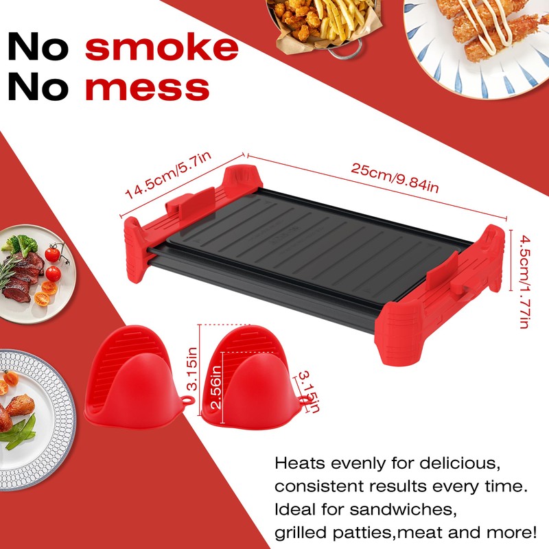 Microwave Sandwich Maker & Grill Cheese Maker with Silicone Oven
