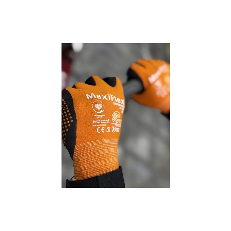 Advanced Technology Gloves 34-848 Maxiflex Endurance Nitrile Backless Gloves, Large