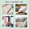A-Z 26 White Letters Tabs Sticky Alphabet Tabs, 260 Pcs
